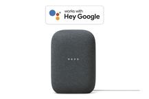 Google Nest Smart Speaker and Works with Hey Google badge.