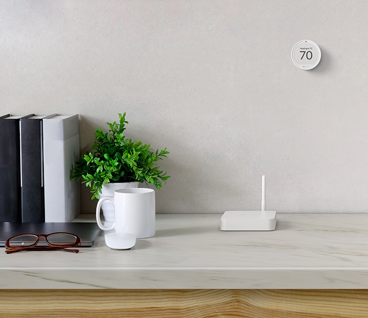 Flair Puck 2 on wall with Flair Bridge on deck